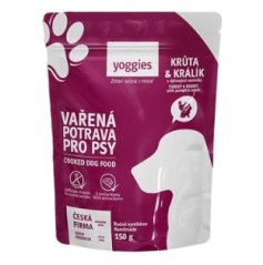 Yoggies vařená potrava pro psy - Krůtí a králičí s dýňovými semínky