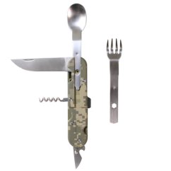 Skládací příbor 5v1 - ARMY ACU DIGITAL