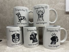 Hrnek Šampion bez VD není šampion - plemena psů