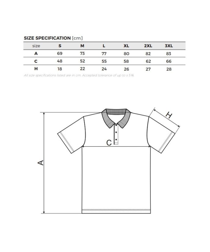 Sportovní polokošile Československý legionář - Barva: Námořní modrá, Velikost: L