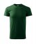 Pánské tričko Basic Adler - Barva: Lahvově zelená, Velikost: L