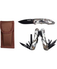 Sada zavíracího nože a multifunkčních kleští CAMO - Jack Pyke