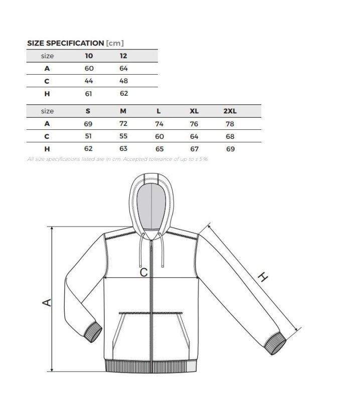 Mikina Podporuji VV - Hold veteránům - Střih: Pánský, Velikost: L