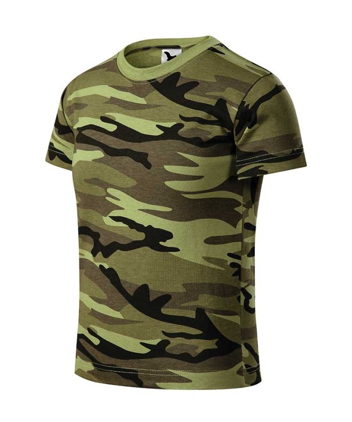 Dětské tričko maskáčové CAMOUFLAGE Adler - Barva: Šedý maskáč, Velikost: 134 (8 let)