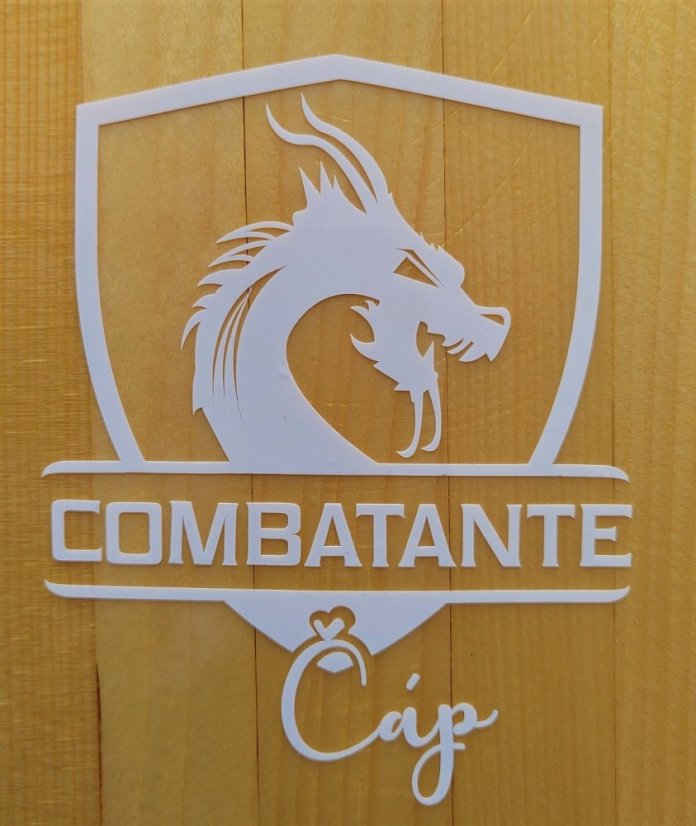 Samolepka Combatante - Barva: Černá