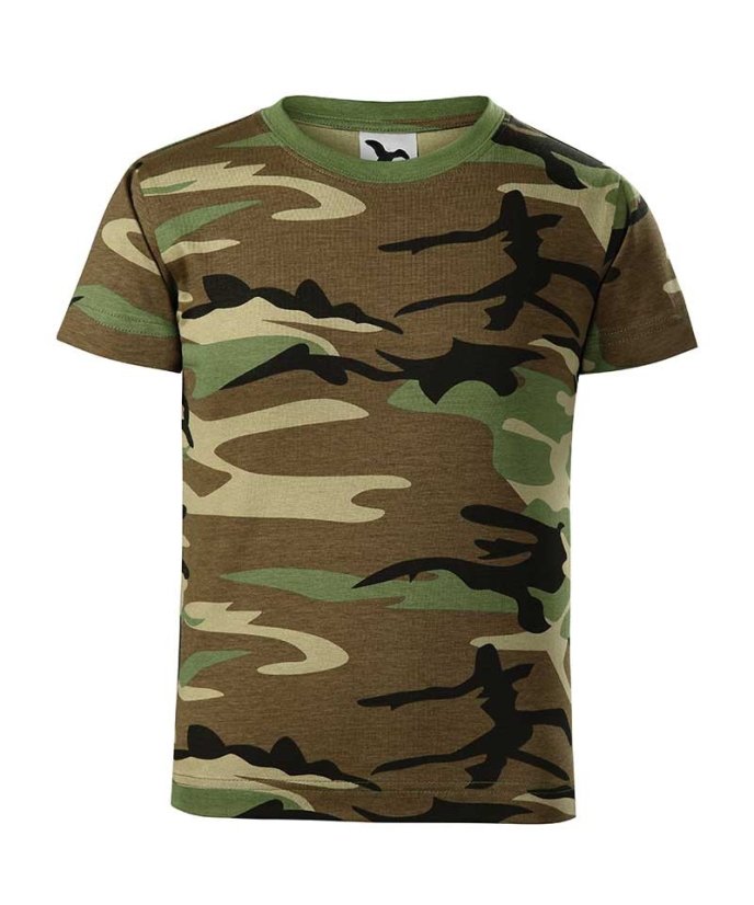 Dětské tričko maskáčové CAMOUFLAGE Adler - Barva: Šedý maskáč, Velikost: 134 (8 let)