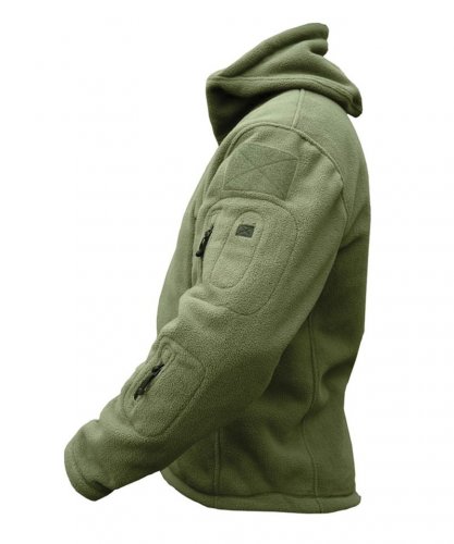 Pánská mikina FLEECE RECON s kapucí KOMBAT - Barva: Olivově zelená, Velikost: XL