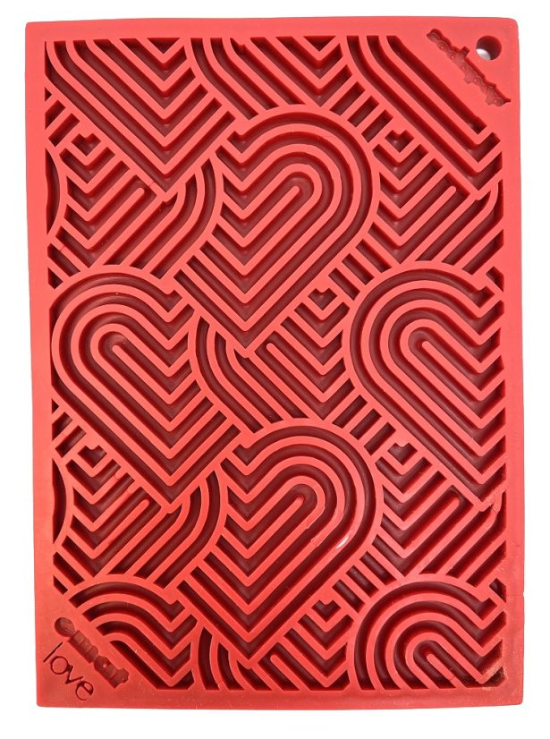 SodaPup Love Lízací podložka, červená