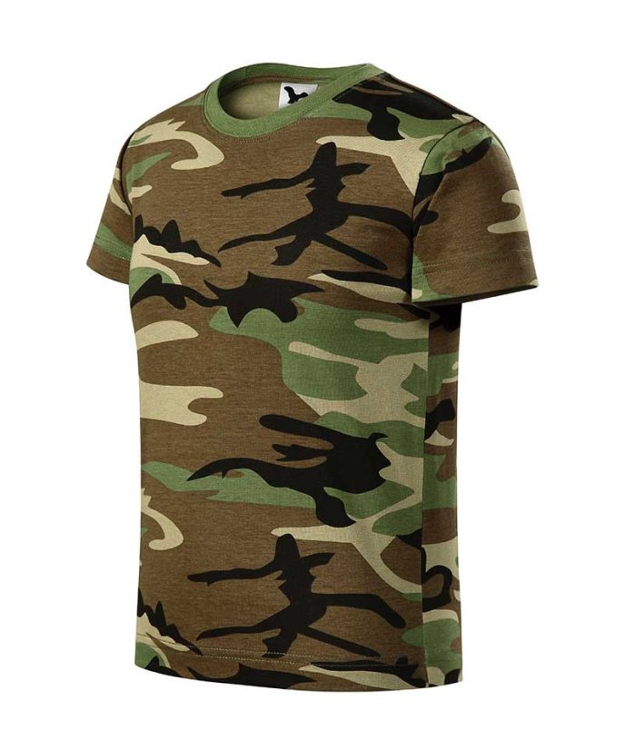 Dětské tričko maskáčové CAMOUFLAGE Adler - Barva: Šedý maskáč, Velikost: 134 (8 let)