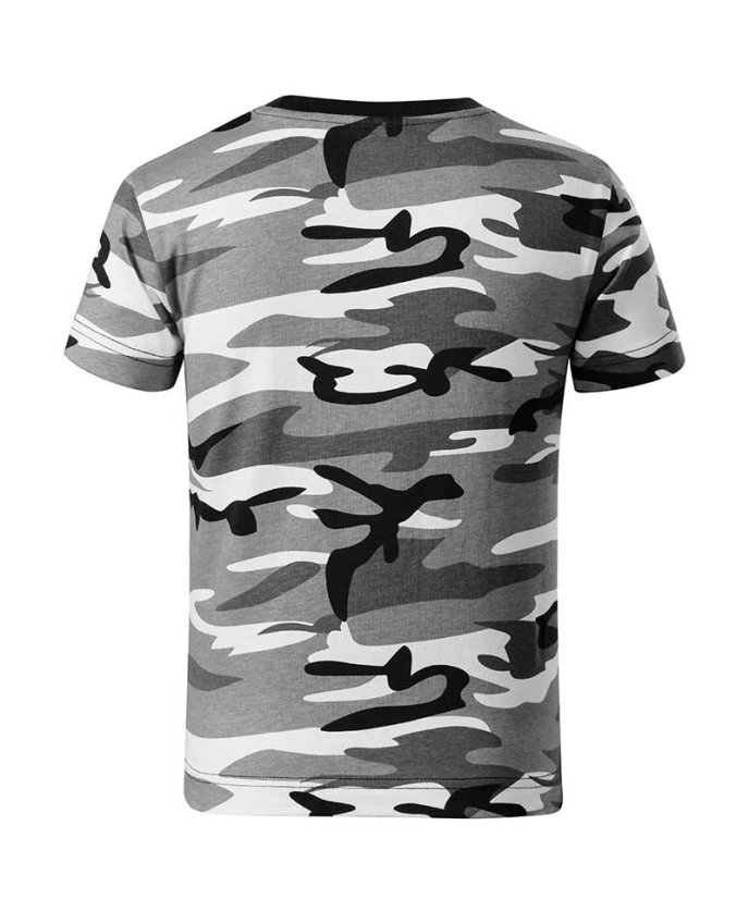 Dětské tričko maskáčové CAMOUFLAGE Adler - Barva: Šedý maskáč, Velikost: 134 (8 let)
