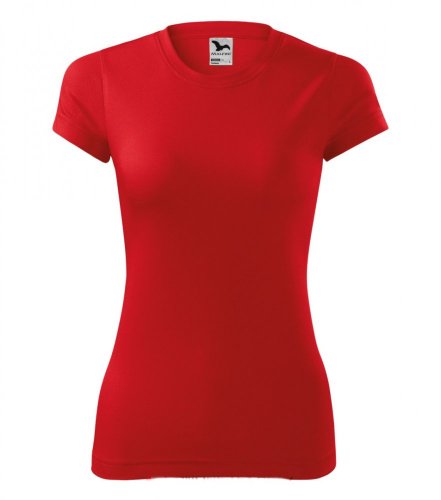 Funkční sportovní triko Fantasy s krátkým rukávem - Barva: Červená, Střih: Dámský, Velikost: XL
