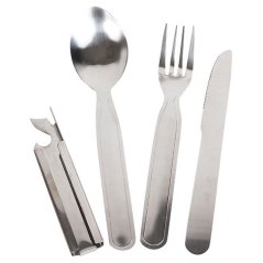 Příbor nerezový DELUXE - 3 díly + otvírák