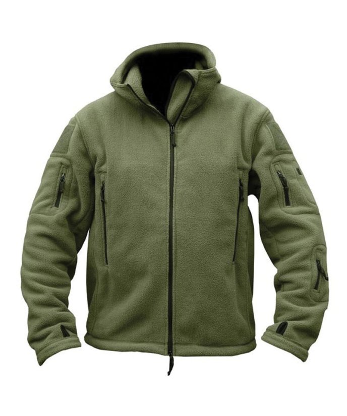 Pánská mikina FLEECE RECON s kapucí KOMBAT - Barva: Pískově hnědá - Coyote, Velikost: S