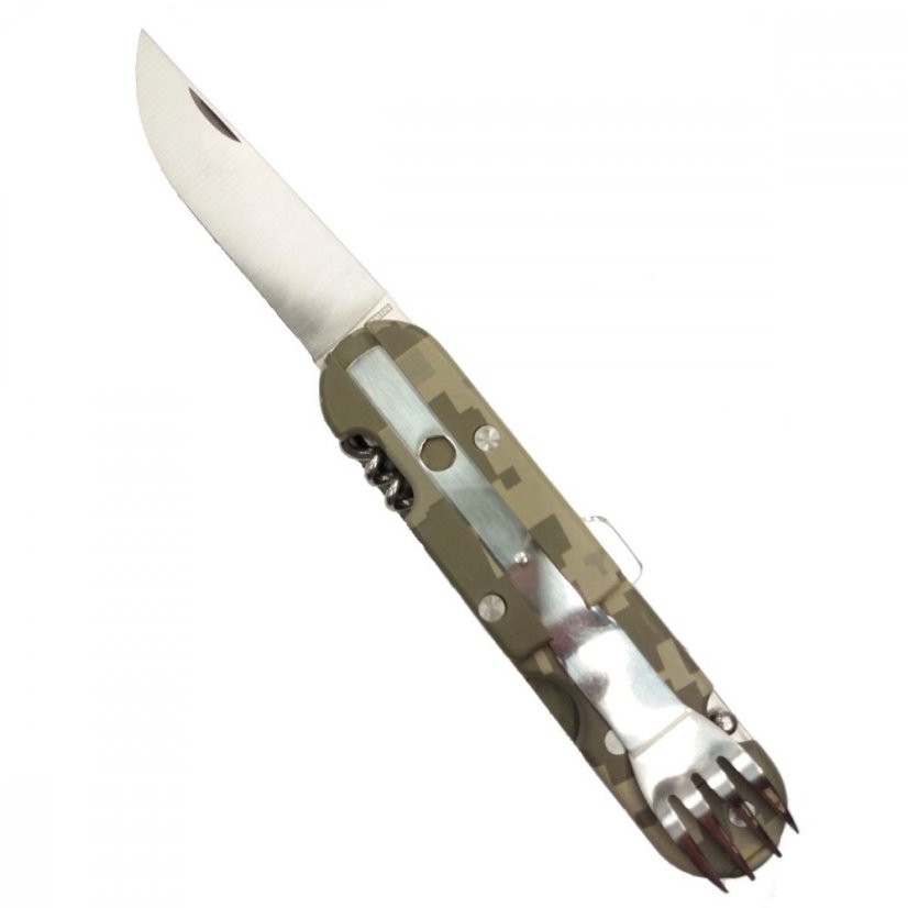 Skládací příbor 5v1 - ARMY ACU DIGITAL